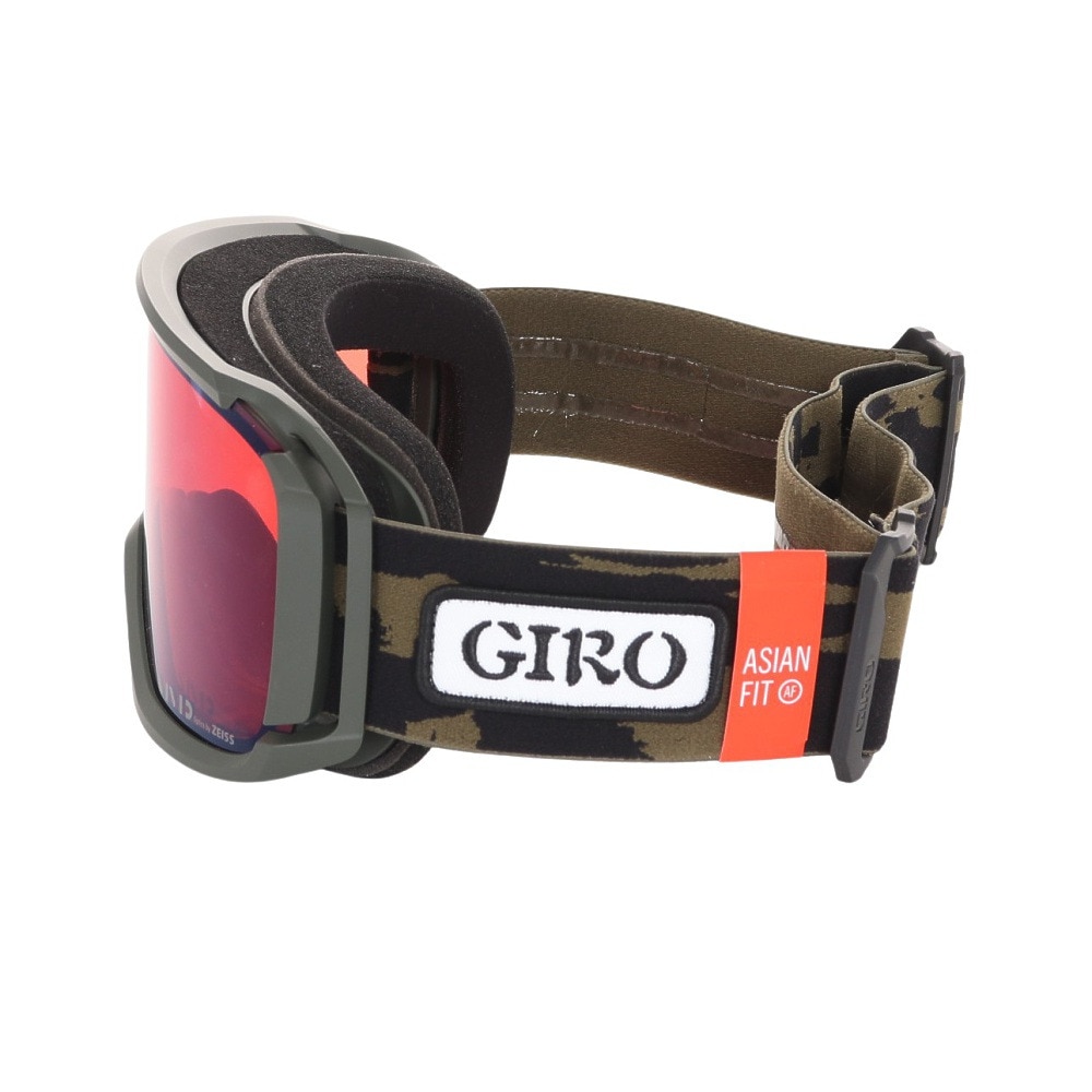 ジロ（giRo）（メンズ）ウインターゴーグル メガネ対応 REVOLT trail green
