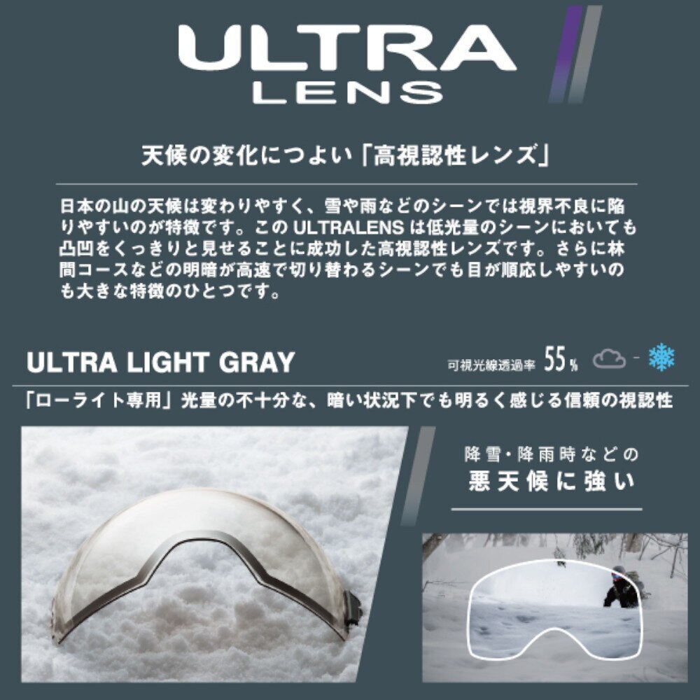 スワンズ(SWANS)(メンズ)22-23 ラカン ULTRA調光レンズ メガネ対応 RACAN-MDH-CU-LG MST