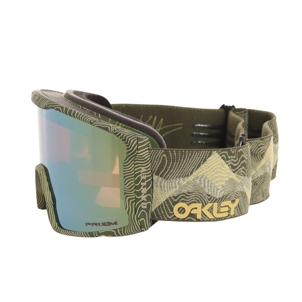 オークリー（OAKLEY）（メンズ、レディース）ゴーグル スキー スノーボード 眼鏡対応 22-23 Line Miner L Snow  Goggles ラインマイナー 7070E201 カーキ
