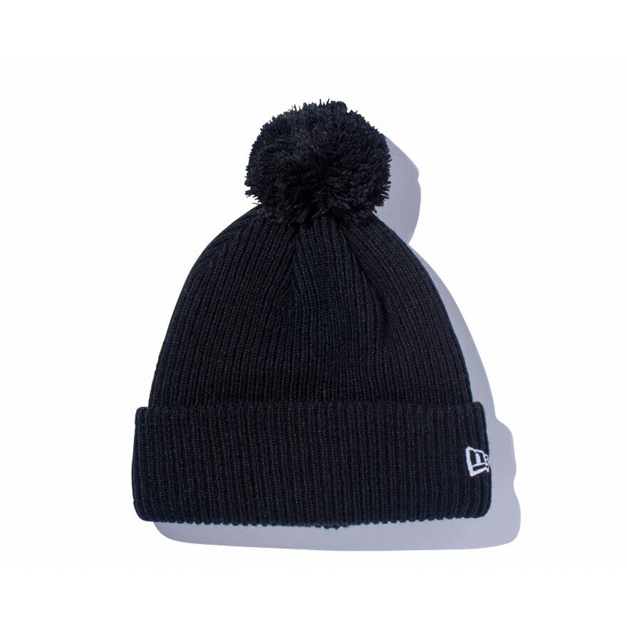 ニューエラ スキー スノーボード ニット帽 メンズ Pom Pon Knit Rib Blk 1132 ビーニー ニットキャップ マリン ウィンタースポーツ用品はヴィクトリア
