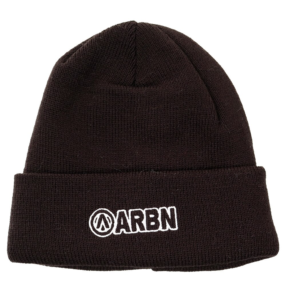  スキー スノーボード ニット帽 メンズ ロゴ ビーニー ニットキャップ ABB9132 BLK