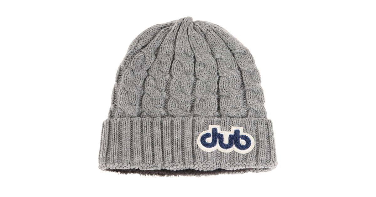 スキー スノーボード ニット帽 メンズ ケーブル ビーニー ニットキャップ 63 Gry ダブ ヴィクトリア