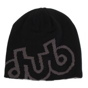 ダブ（dub）（メンズ）スキー スノーボード ニット帽 メンズ ビッグロゴ リバーシブル ビーニー 9961 BLK