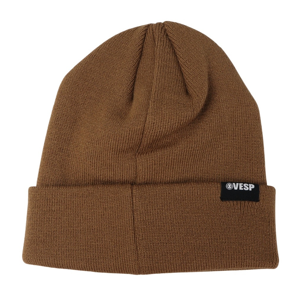 ベスプ（VESP）（メンズ）PEANUTS コラボレーション ハイゲージビーニー SNMB1020 TAN ベージュ スヌーピー ニット帽 スキー スノボ