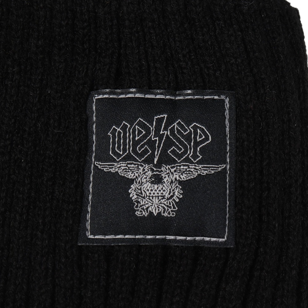ベスプ（VESP）（メンズ）LIGHT RIB KNIT BEANIE リブニットビーニー VPMB1015 BK ブラック ニット帽 スノーボード