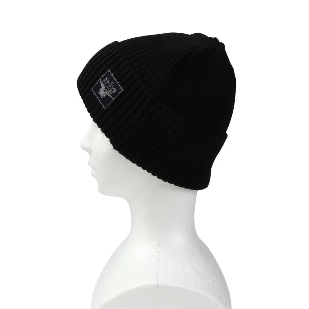 ベスプ（VESP）（メンズ）LIGHT RIB KNIT BEANIE リブニットビーニー VPMB1015 BK ブラック ニット帽 スノーボード