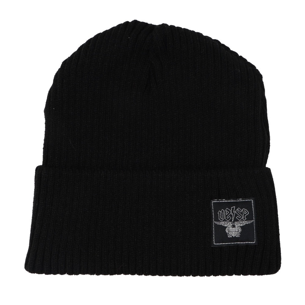 ベスプ（VESP）（メンズ）LIGHT RIB KNIT BEANIE リブニットビーニー VPMB1015 BK ブラック ニット帽 スノーボード