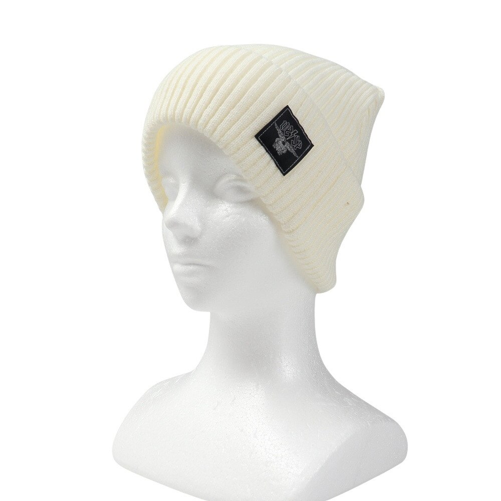 ベスプ（VESP）（メンズ）LIGHT RIB KNIT BEANIE リブニットビーニー VPMB1015 IV アイボリー ニット帽 スノーボード