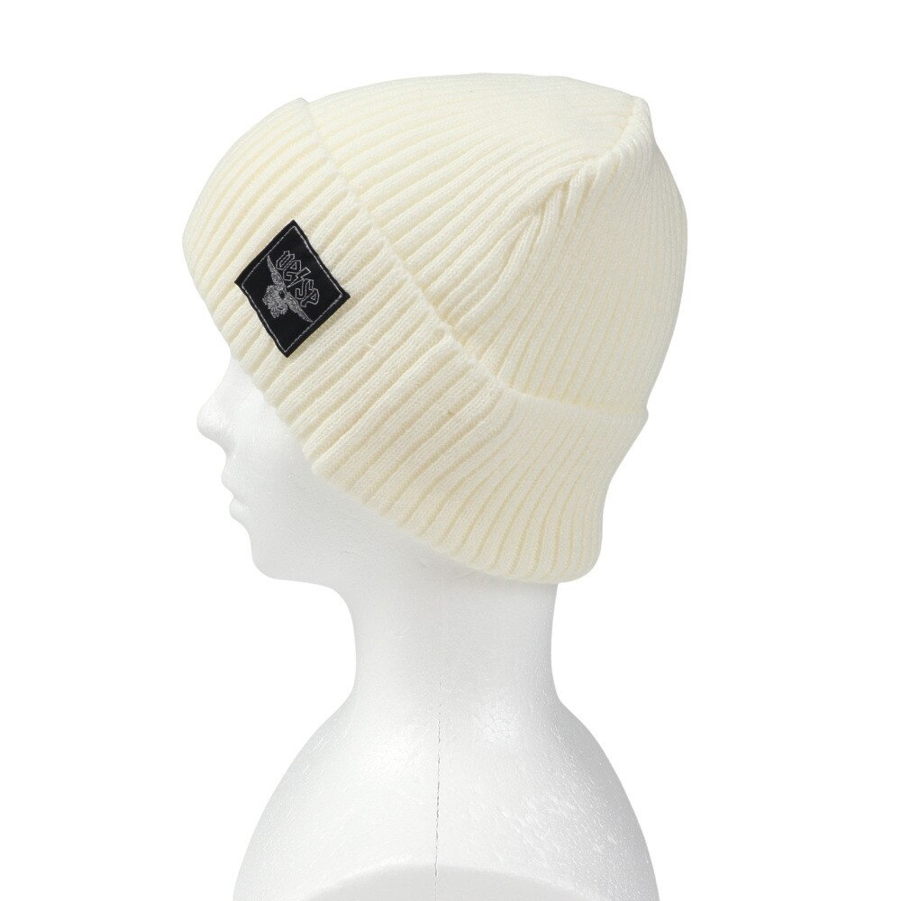 ベスプ（VESP）（メンズ）LIGHT RIB KNIT BEANIE リブニットビーニー VPMB1015 IV アイボリー ニット帽 スノーボード