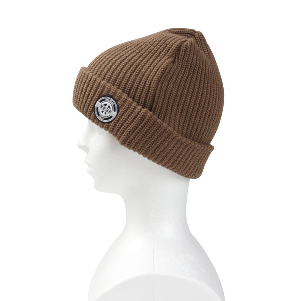 ベスプ（VESP）（メンズ）RIB KNIT BEANIE リブニットビーニー VPMB1016 TAN タン ニット帽 スノーボード