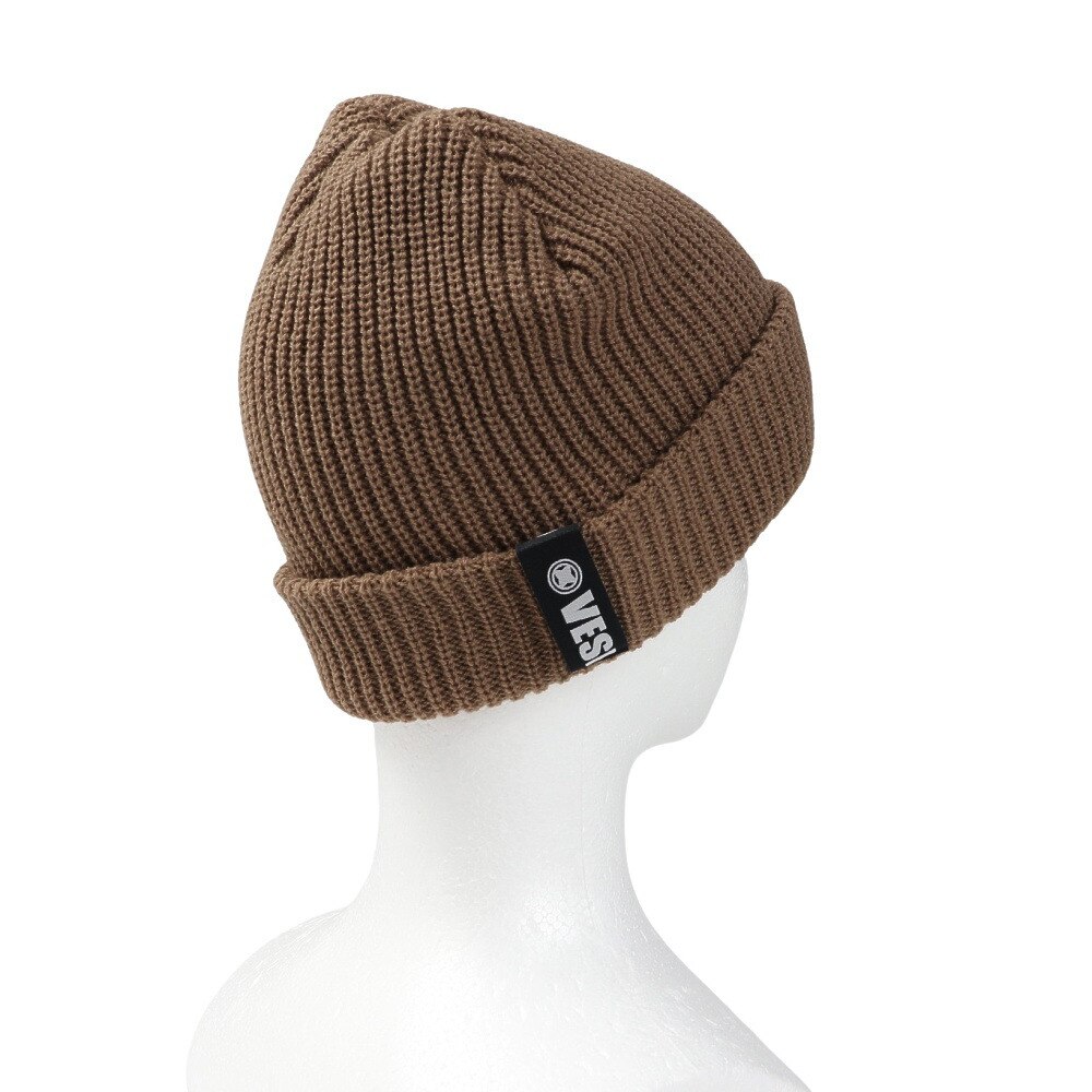 ベスプ（VESP）（メンズ）RIB KNIT BEANIE リブニットビーニー VPMB1016 TAN タン ニット帽 スノーボード