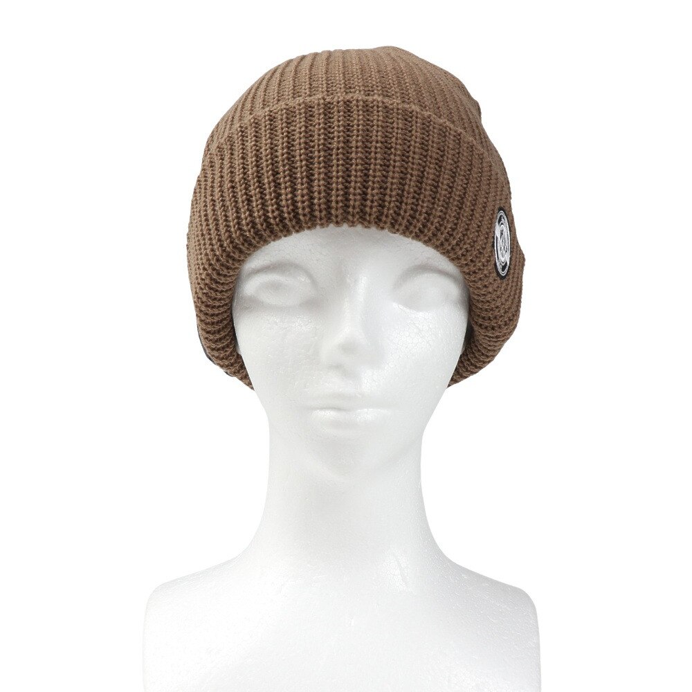 ベスプ（VESP）（メンズ）RIB KNIT BEANIE リブニットビーニー VPMB1016 TAN タン ニット帽 スノーボード