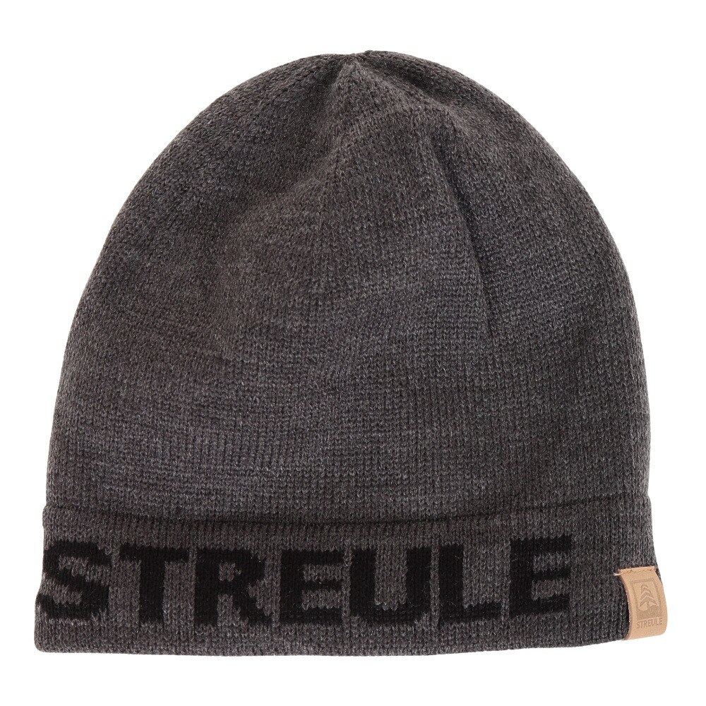 シュトロイレ（STREULE）（メンズ、レディース）帽子 ロゴ ニットキャップ ST22FB0038 GRY