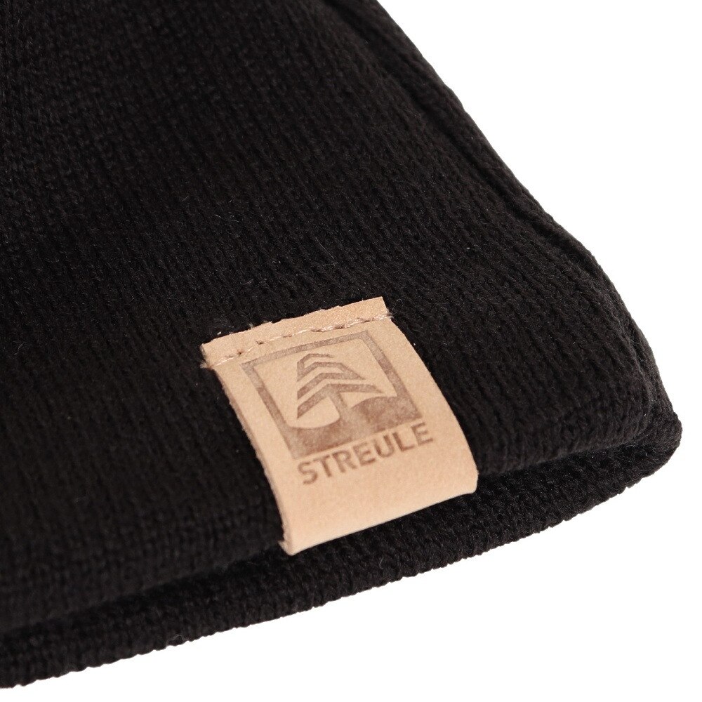 シュトロイレ（STREULE）（メンズ、レディース）帽子 ビーニー ニットキャップ ST22FB0039 BLK