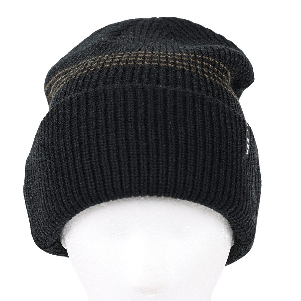 AUTUMN（メンズ、レディース）ニット帽 ニットキャップ AT23 MINI STRIPE BLACK