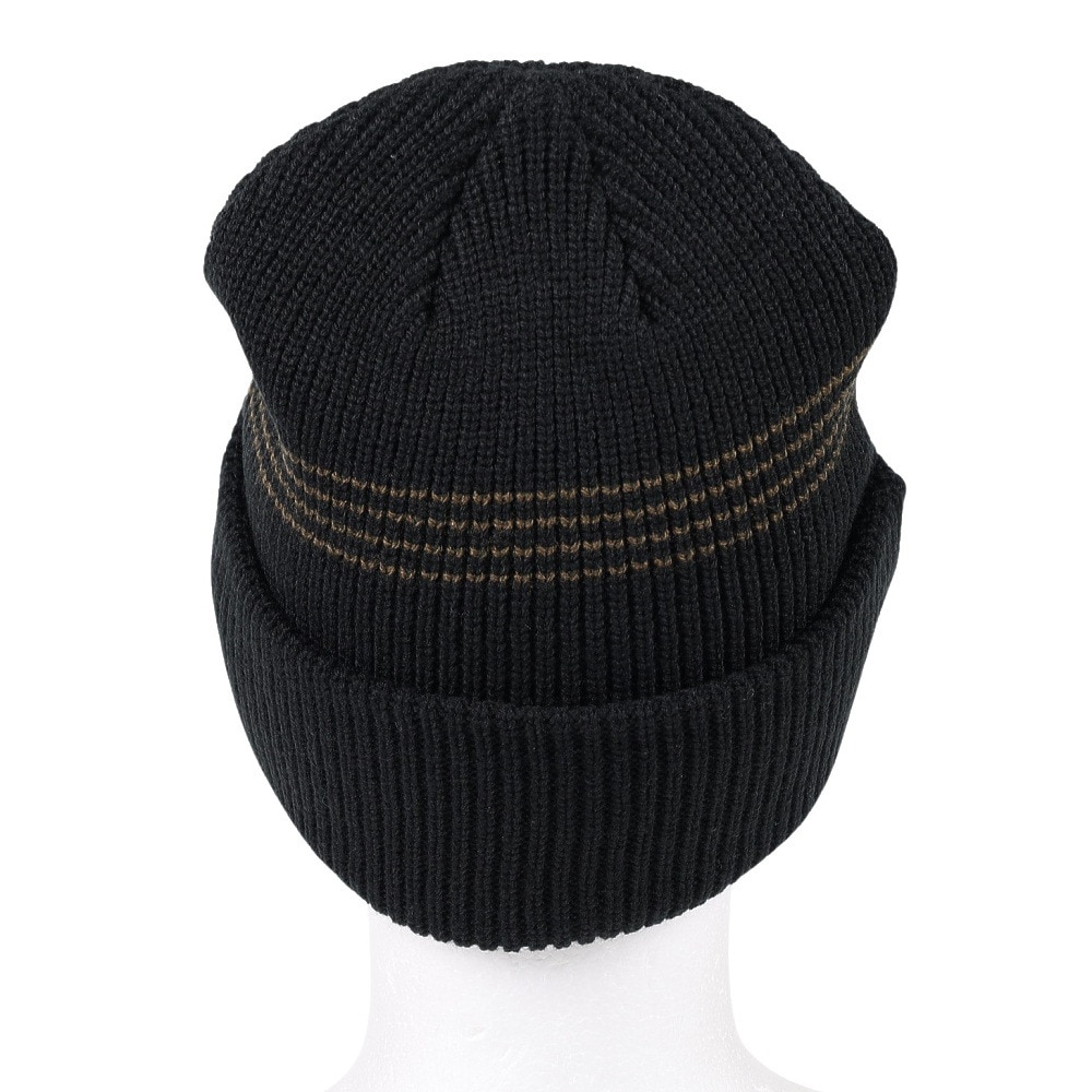 AUTUMN（メンズ、レディース）ニット帽 ニットキャップ AT23 MINI STRIPE BLACK