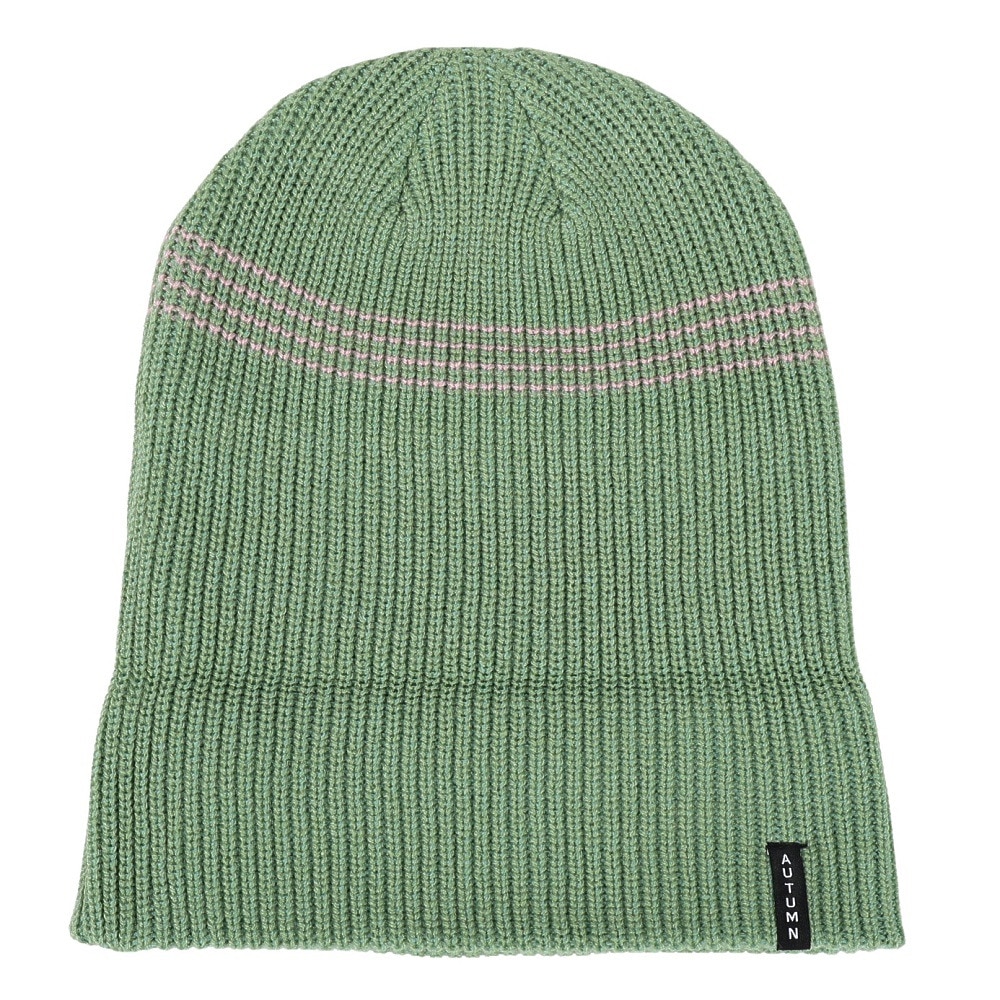 AUTUMN（メンズ、レディース）ニット帽 ニットキャップ AT23 MINI STRIPE MOSS