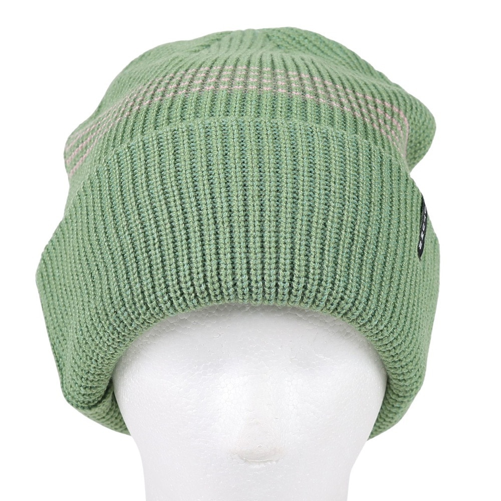 AUTUMN（メンズ、レディース）ニット帽 ニットキャップ AT23 MINI STRIPE MOSS