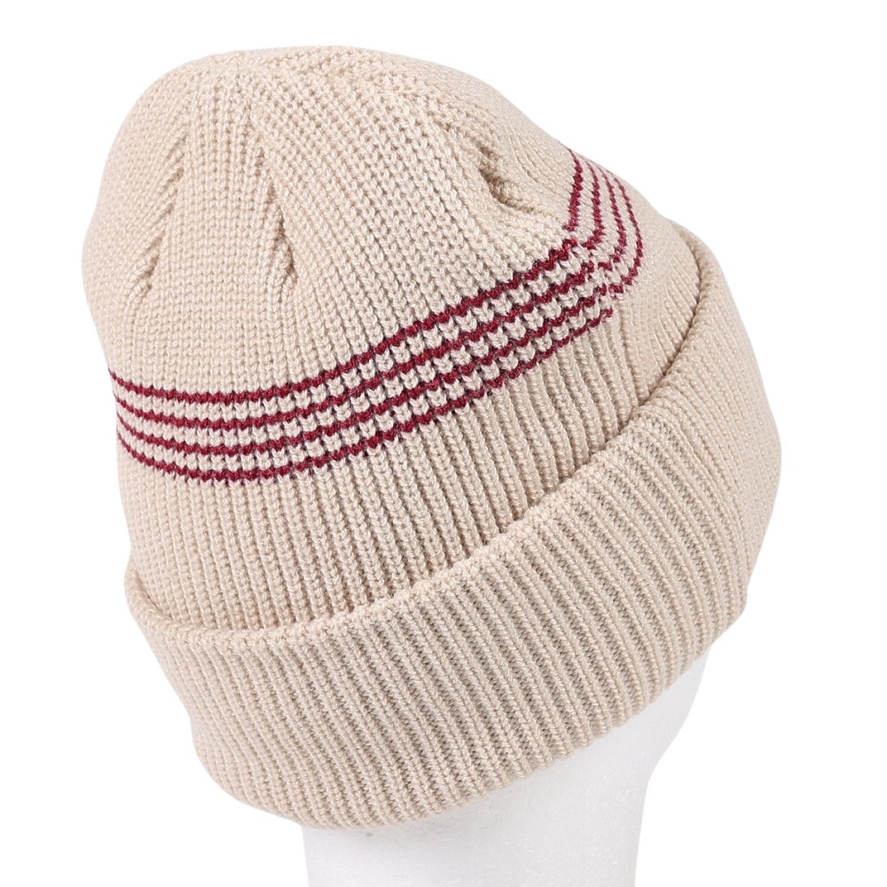AUTUMN（メンズ、レディース）ニット帽 ニットキャップ AT23 MINI STRIPE NATUR