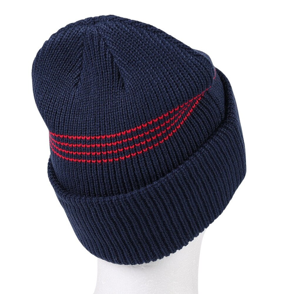 AUTUMN（メンズ、レディース）ニット帽 ニットキャップ AT23 MINI STRIPE NAVY