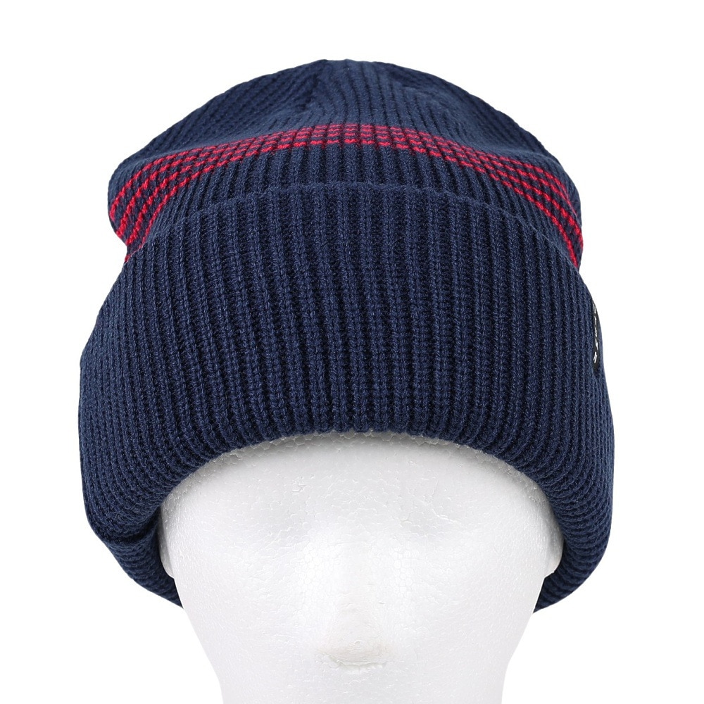 AUTUMN（メンズ、レディース）ニット帽 ニットキャップ AT23 MINI STRIPE NAVY
