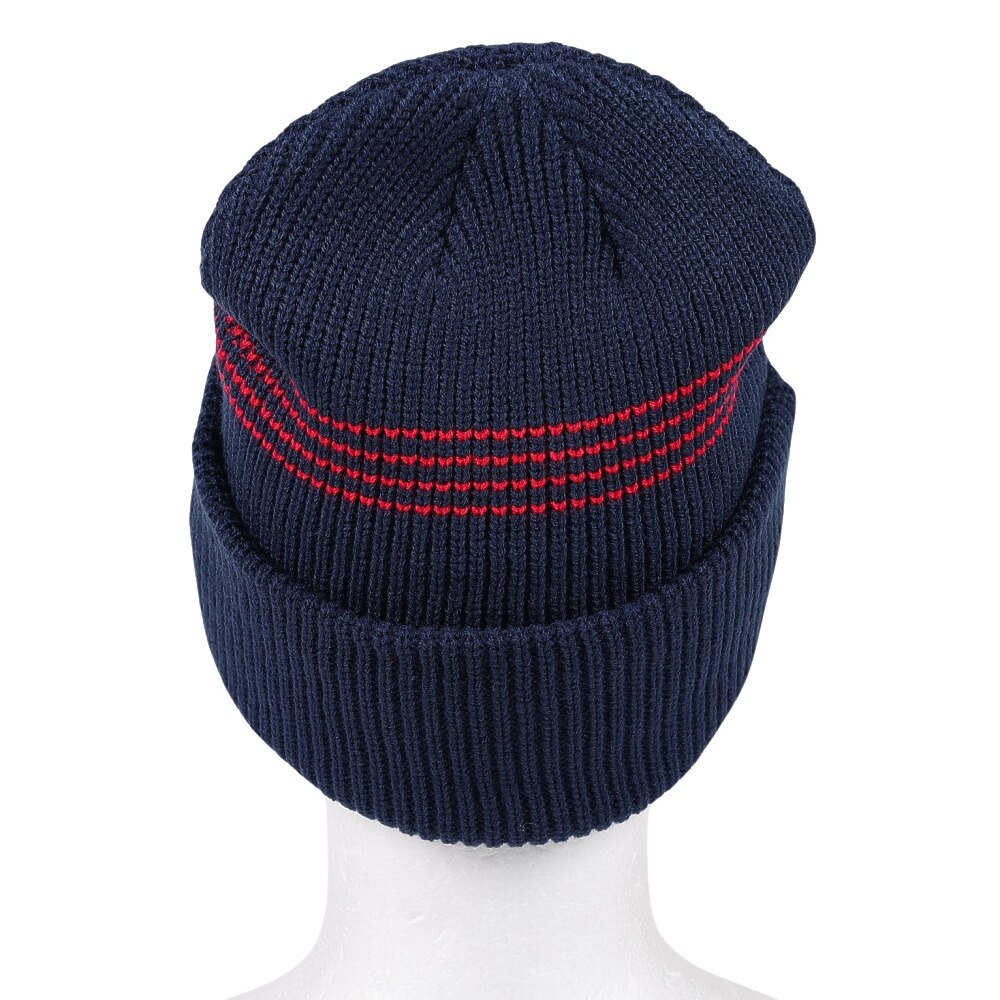 AUTUMN（メンズ、レディース）ニット帽 ニットキャップ AT23 MINI STRIPE NAVY