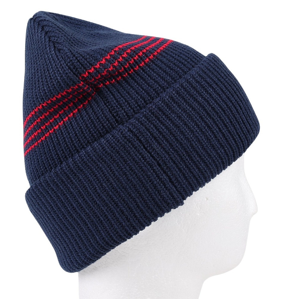 AUTUMN（メンズ、レディース）ニット帽 ニットキャップ AT23 MINI STRIPE NAVY