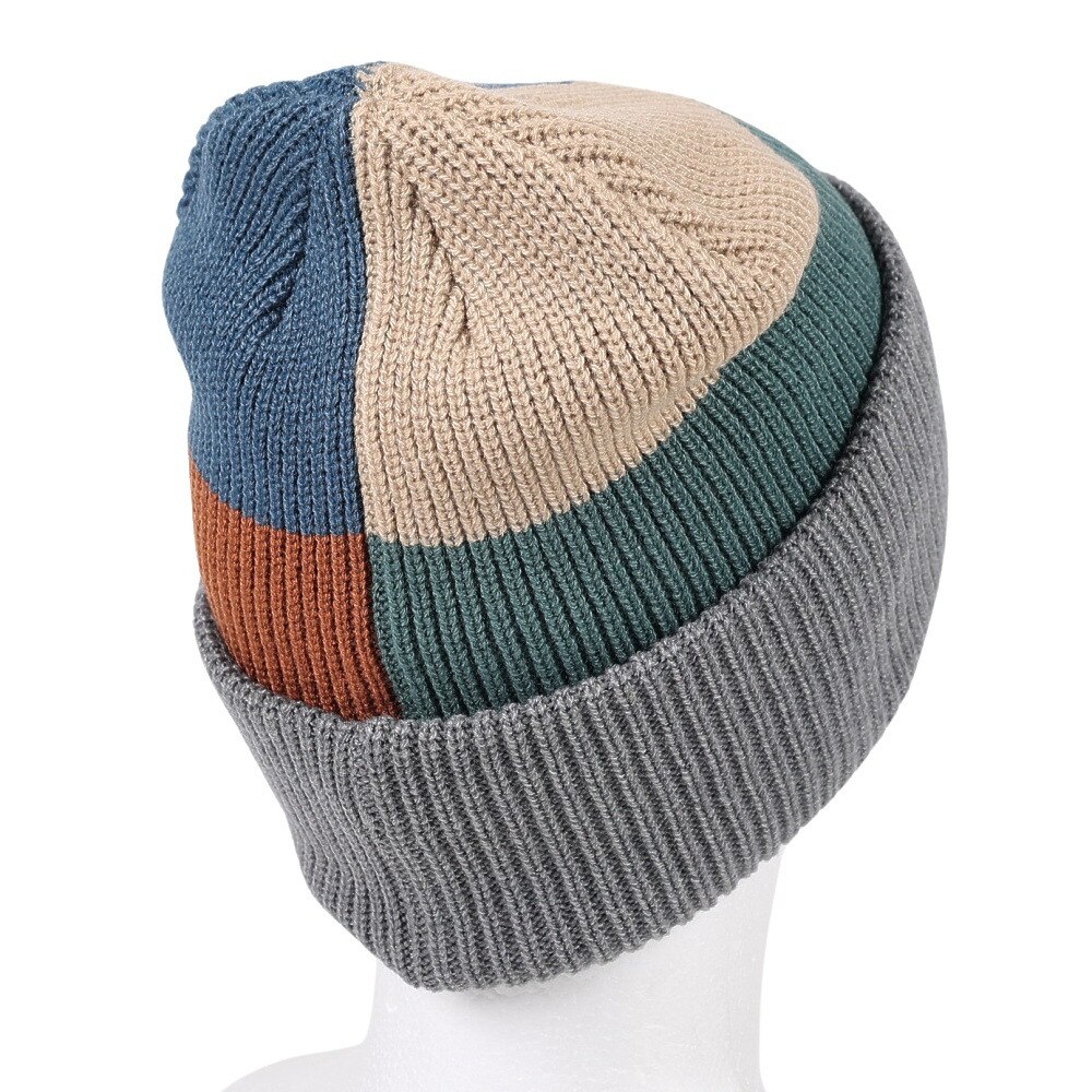 AUTUMN（メンズ、レディース）帽子 ニット帽 AT23 PATCHWORK GREY