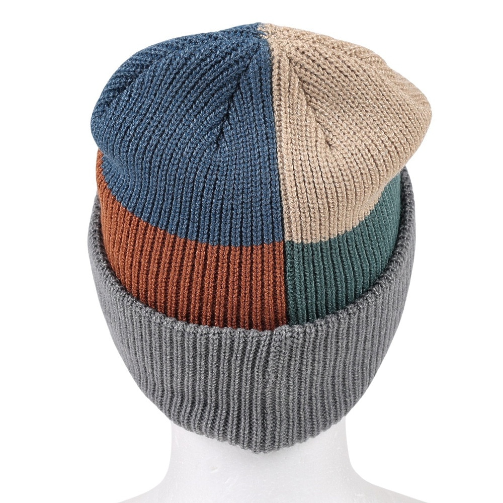 AUTUMN（メンズ、レディース）帽子 ニット帽 AT23 PATCHWORK GREY
