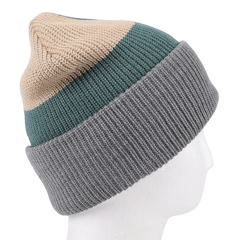 AUTUMN（メンズ、レディース）帽子 ニット帽 AT23 PATCHWORK GREY