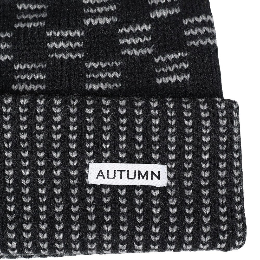 AUTUMN（メンズ）帽子 ニット帽 AT23 SQUARED BLACK