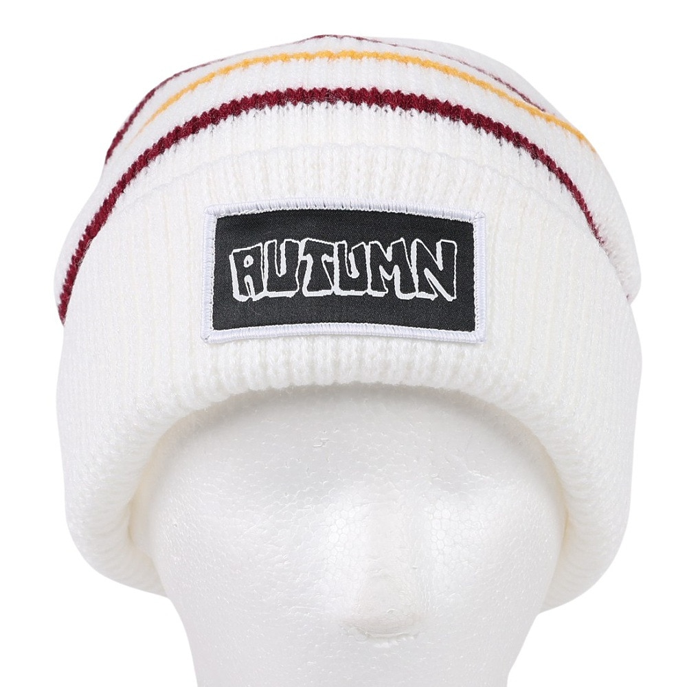 AUTUMN（メンズ、レディース）帽子 ニット帽 VINTAGE WHITE