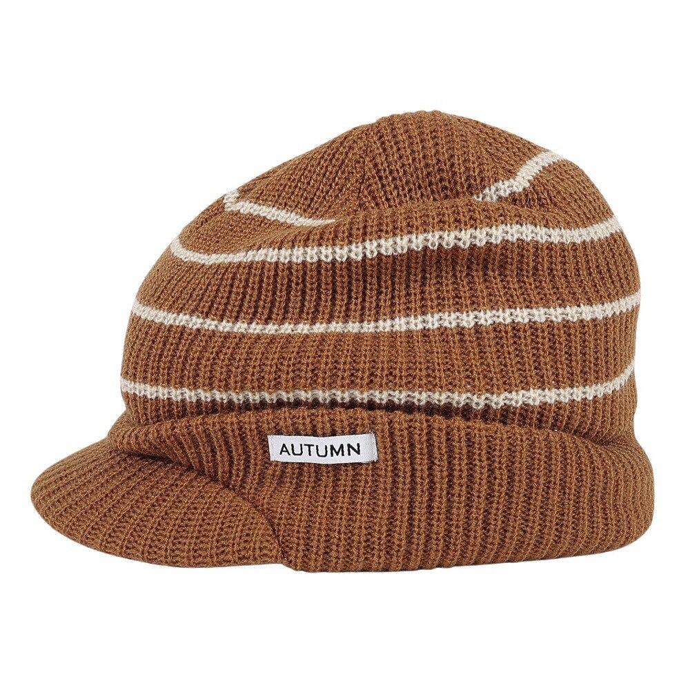 AUTUMN（メンズ）帽子 ニットキャップ バイザー VISOR AT23 BROWN