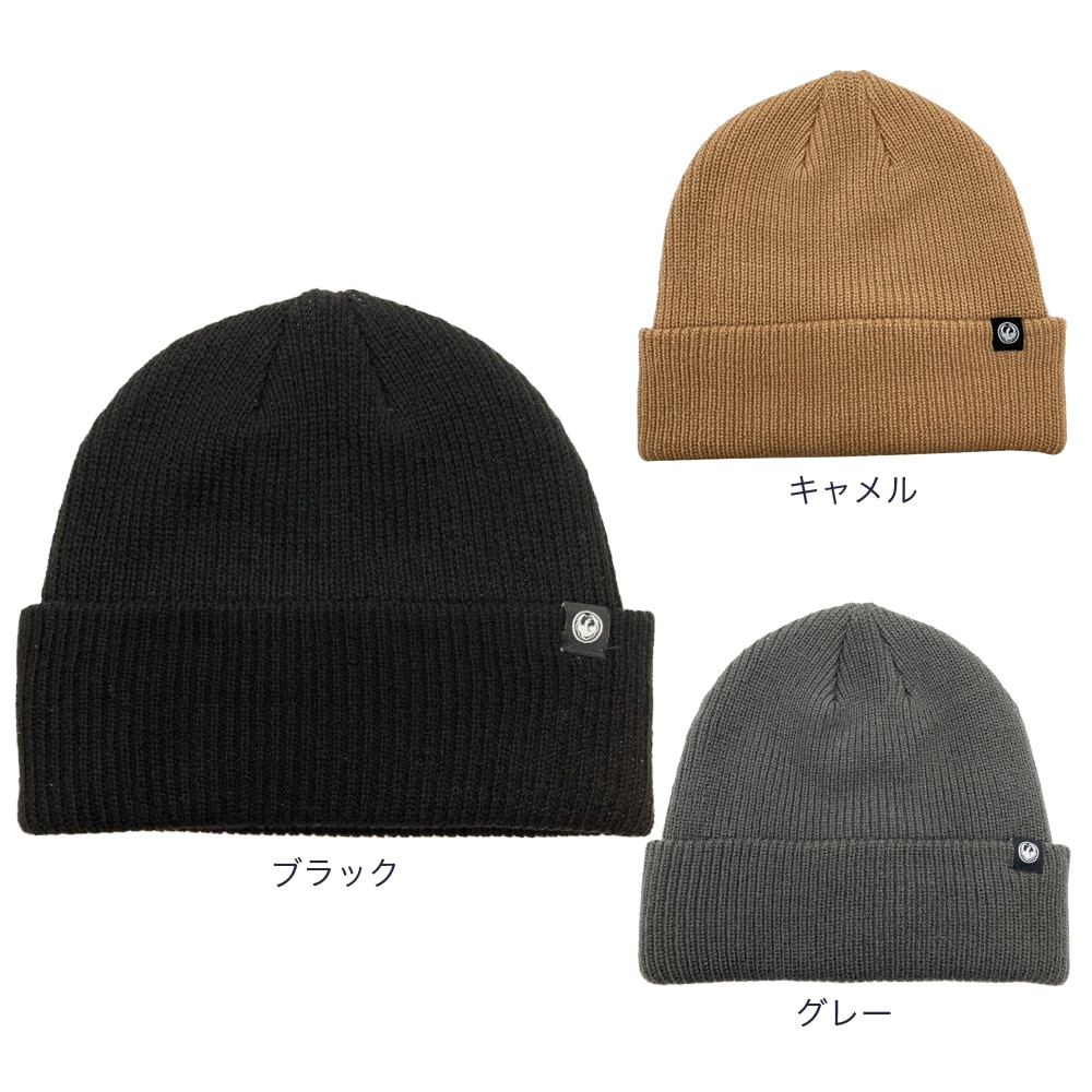 ドラゴン（メンズ）帽子 ニットキャップ ワッチビーニー BLACK 23-24