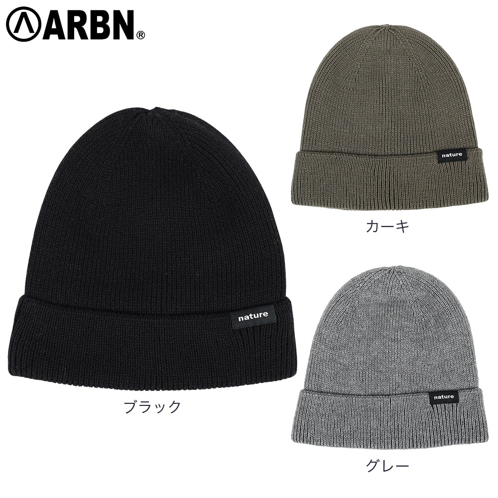 エアボーン（ARBN）（メンズ、レディース）帽子 ニット帽 NATURE B AB43WC1566 KHK