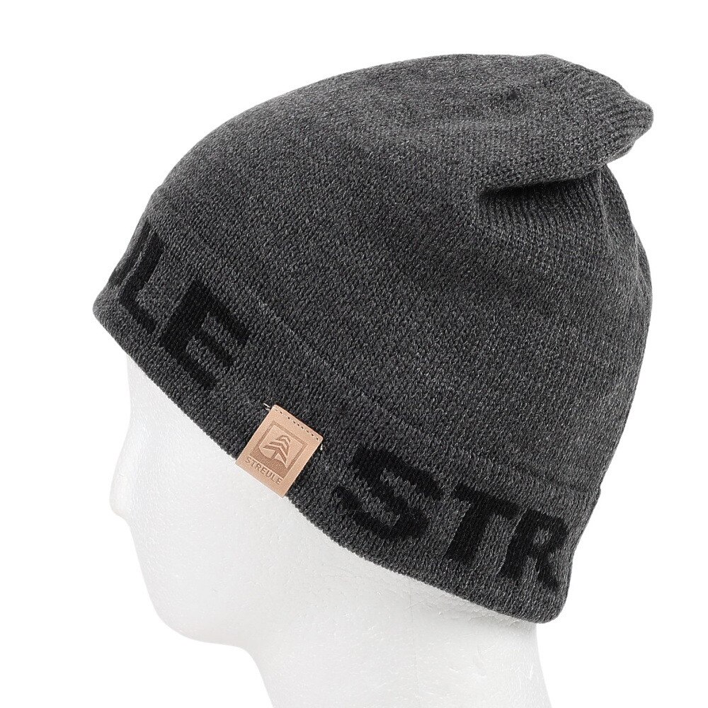 シュトロイレ（STREULE）（メンズ）帽子 ロゴ ニットキャップ ST23FB0067 GRY