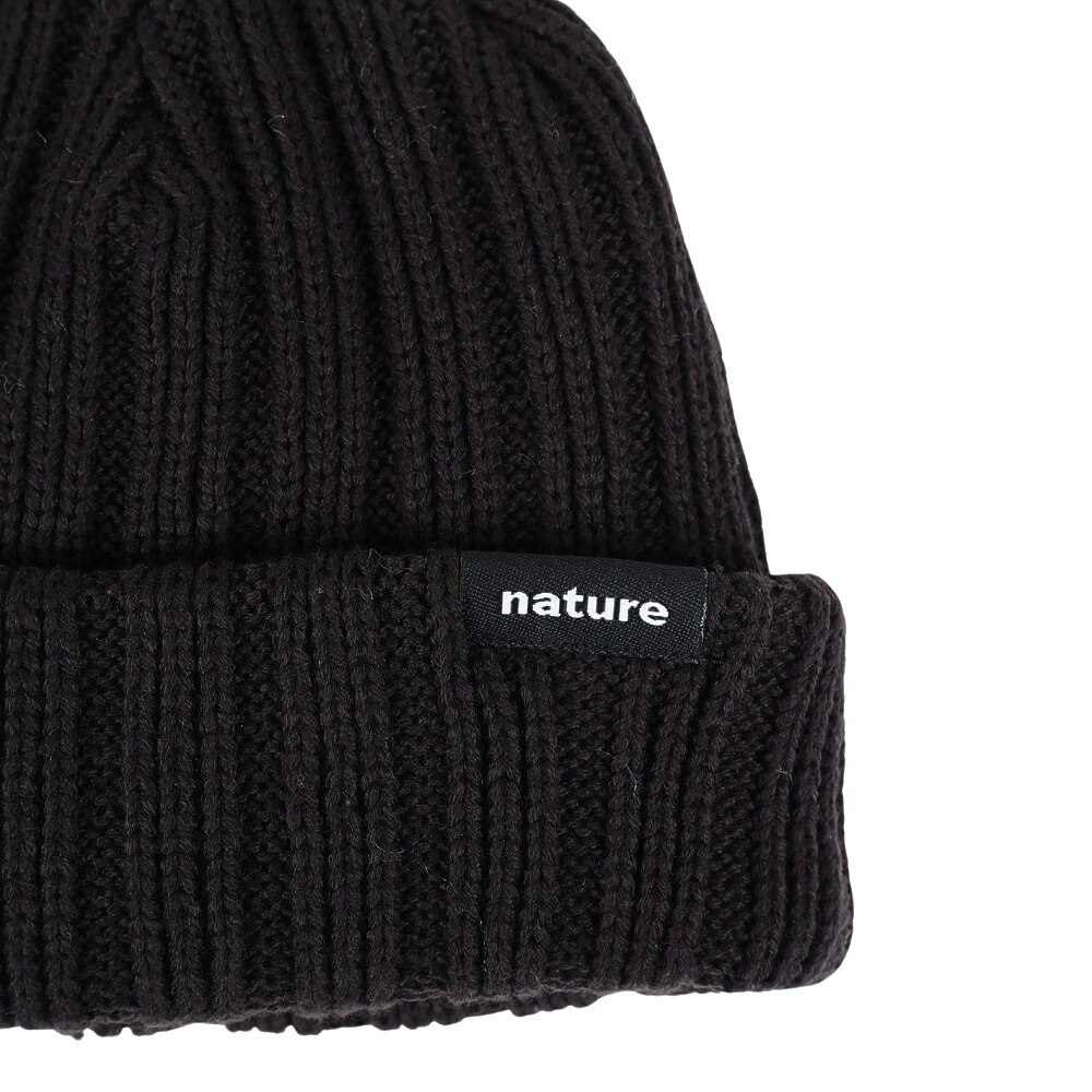 エアボーン（ARBN）（メンズ、レディース）帽子 ニット帽 NATURE T AB43WC1564 BLK