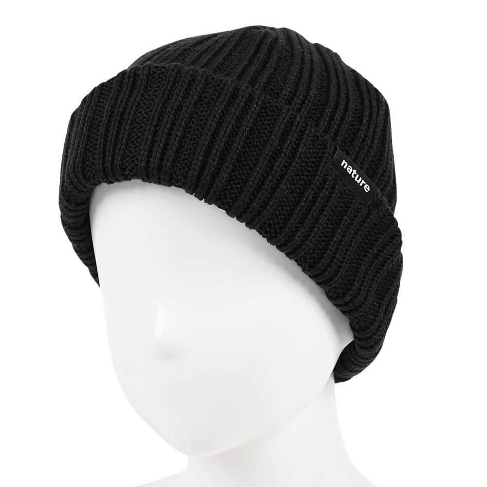 エアボーン（ARBN）（メンズ、レディース）帽子 ニット帽 NATURE T AB43WC1564 BLK