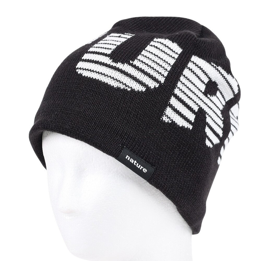 エアボーン（ARBN）（メンズ）帽子 ビッグロゴ ニットキャップ AB43WC1565 BLK