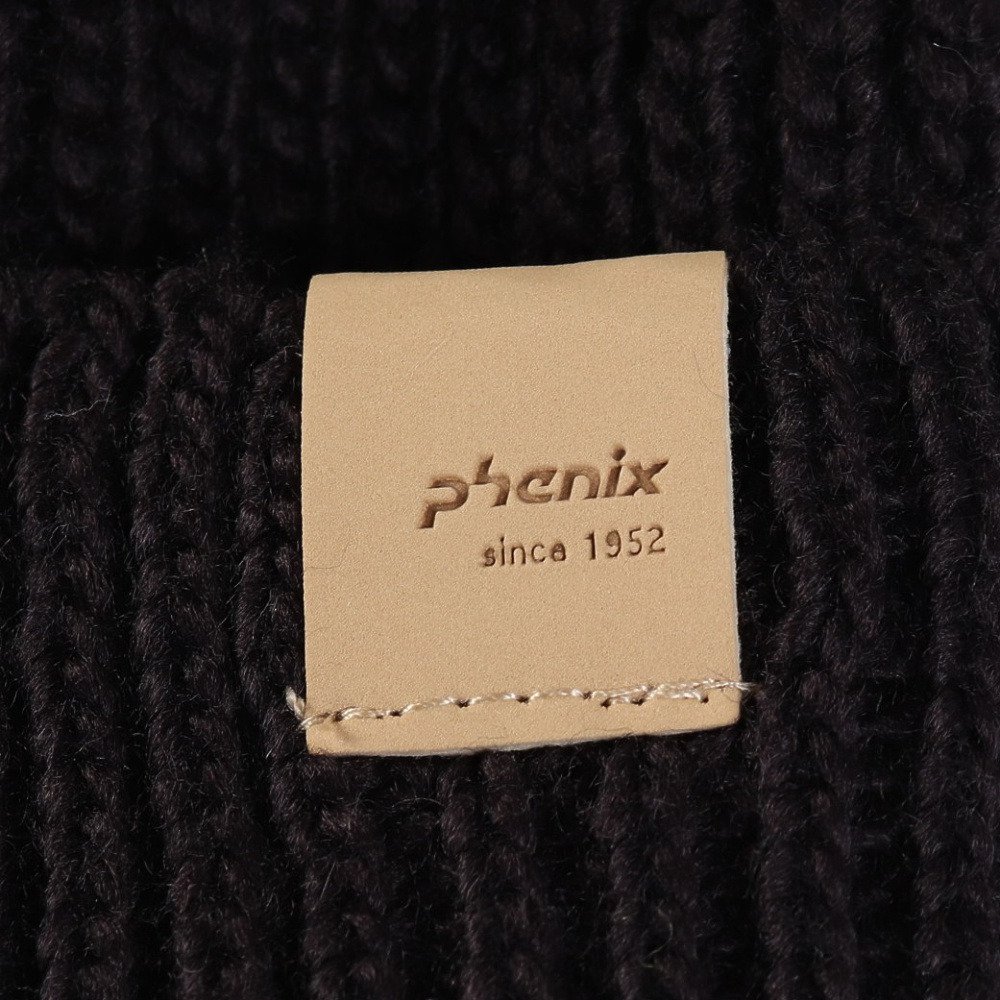 フェニックス（PHENIX）（メンズ）フリースライニング ベーシックニットハット ESM24HW14 BLACK