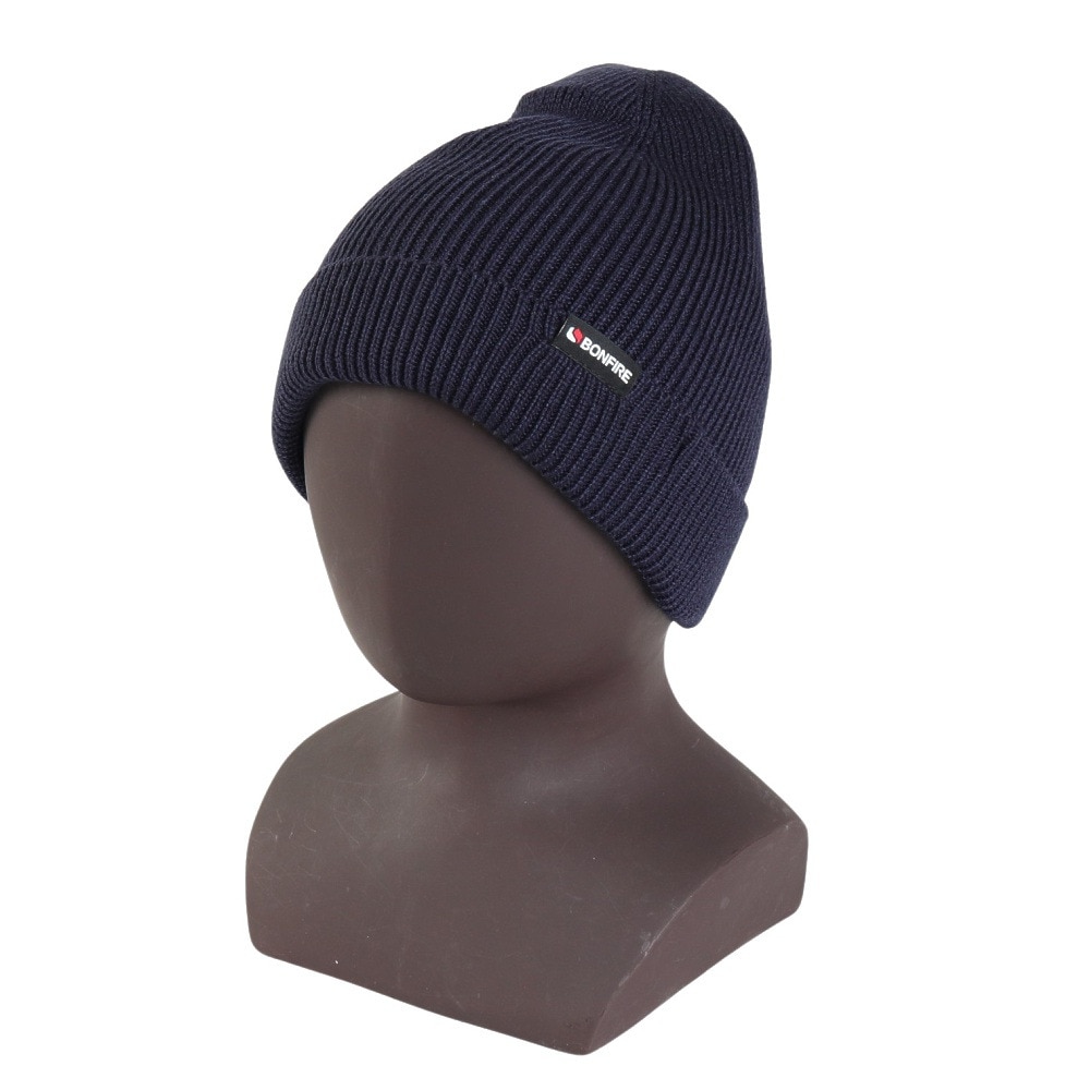 ボンファイア（Bonfire）（メンズ）帽子 plain ニット ハット 60BNF4FDW2350 NVY