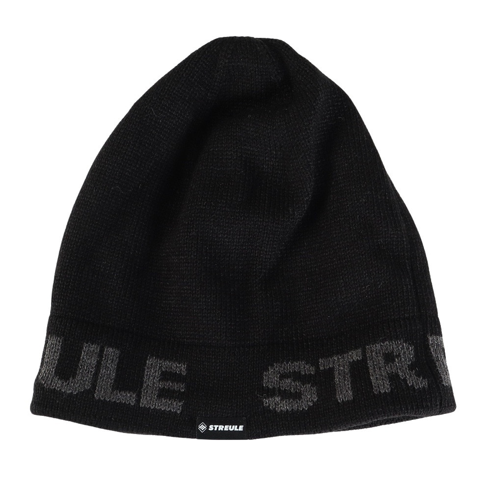 シュトロイレ（STREULE）（メンズ）帽子 シングルニット帽 ST24FB0033 BLK