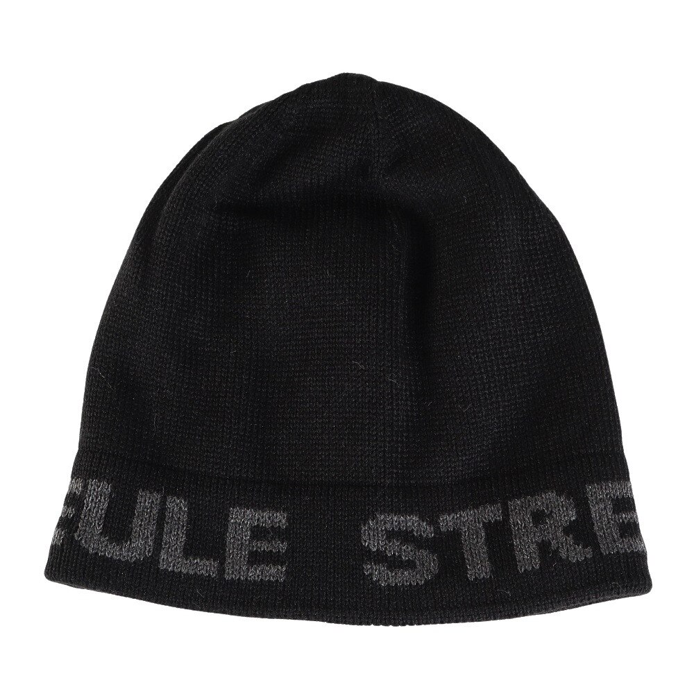 シュトロイレ（STREULE）（メンズ）帽子 シングルニット帽 ST24FB0033 BLK