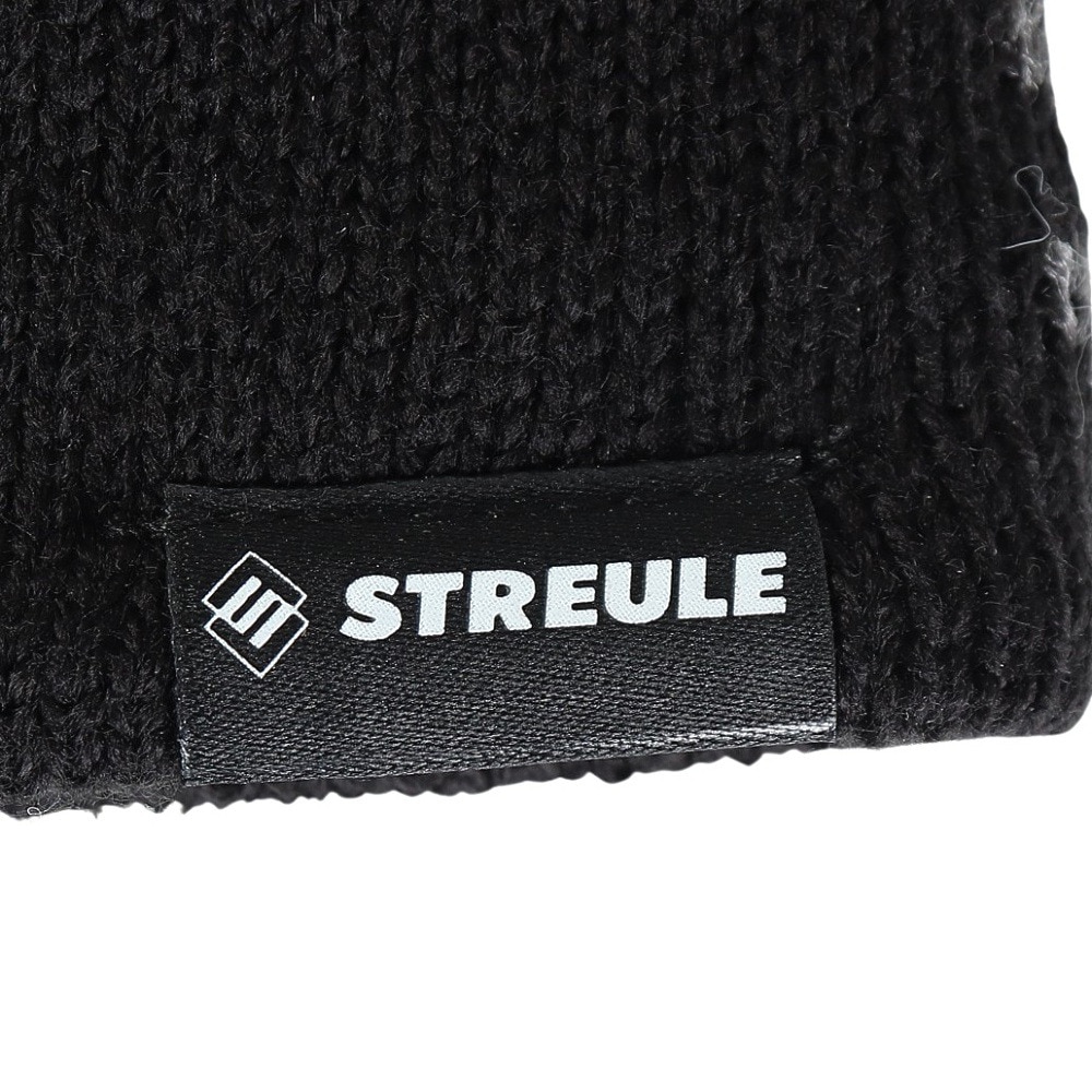 シュトロイレ（STREULE）（メンズ）帽子 シングルニット帽 ST24FB0033 BLK