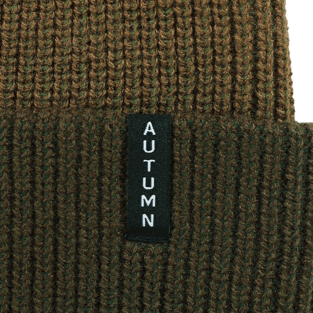 AUTUMN（メンズ、レディース）ビーニー ニット帽 AT24 BLOCKED ARMY