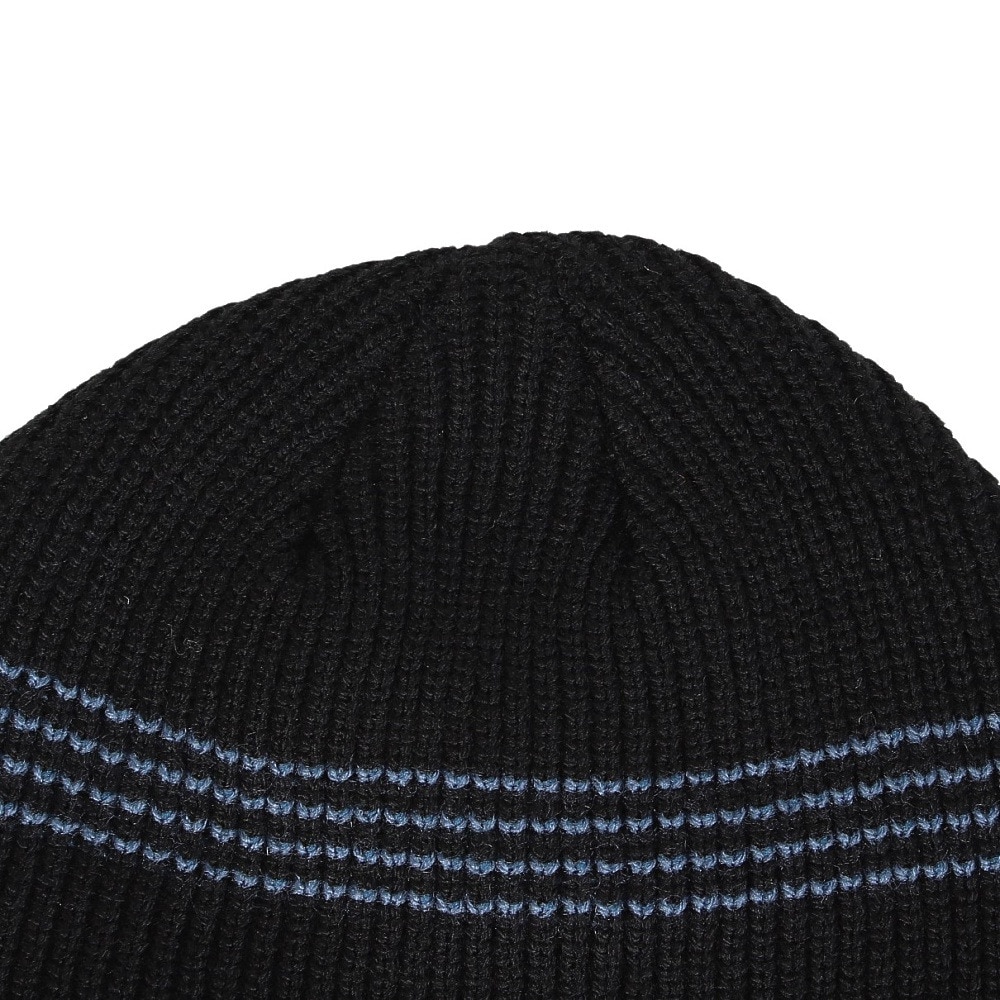 AUTUMN（メンズ、レディース）ビーニー ニット帽 AT24 MINI STRIPE BK/BL
