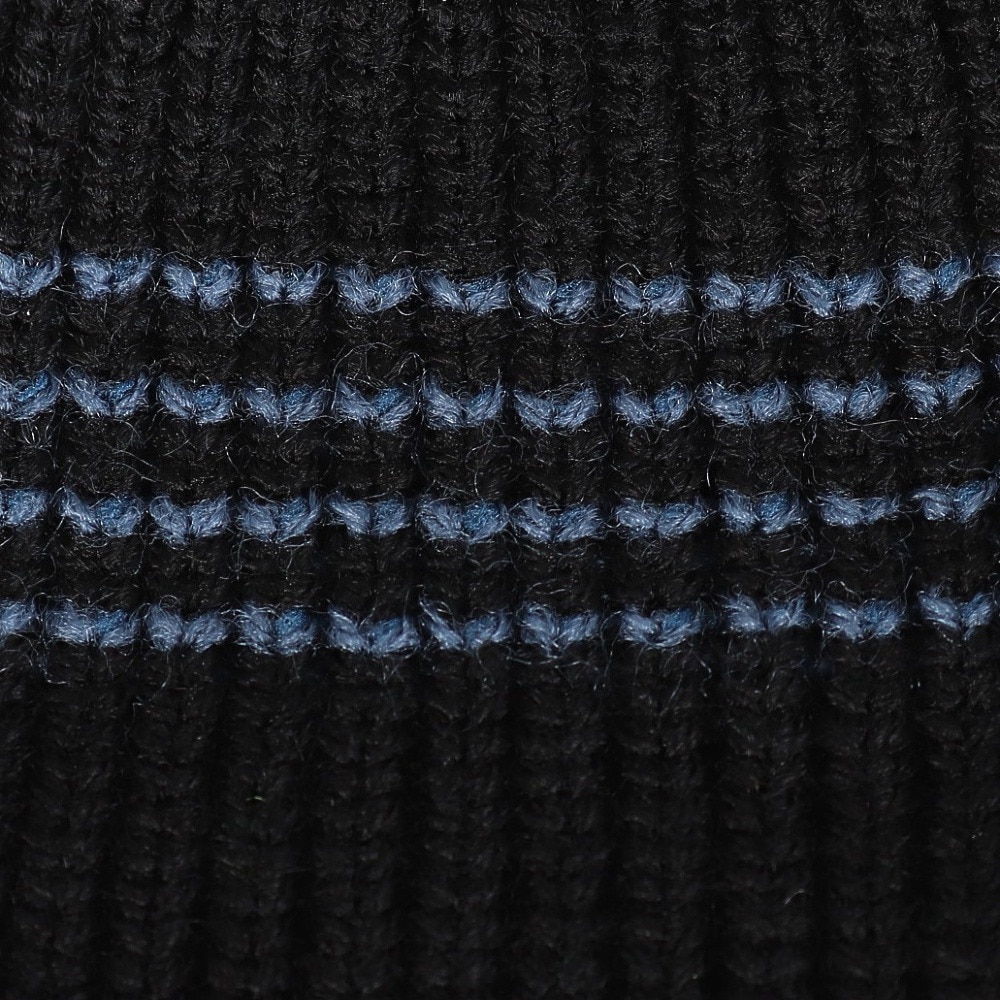 AUTUMN（メンズ、レディース）ビーニー ニット帽 AT24 MINI STRIPE BK/BL