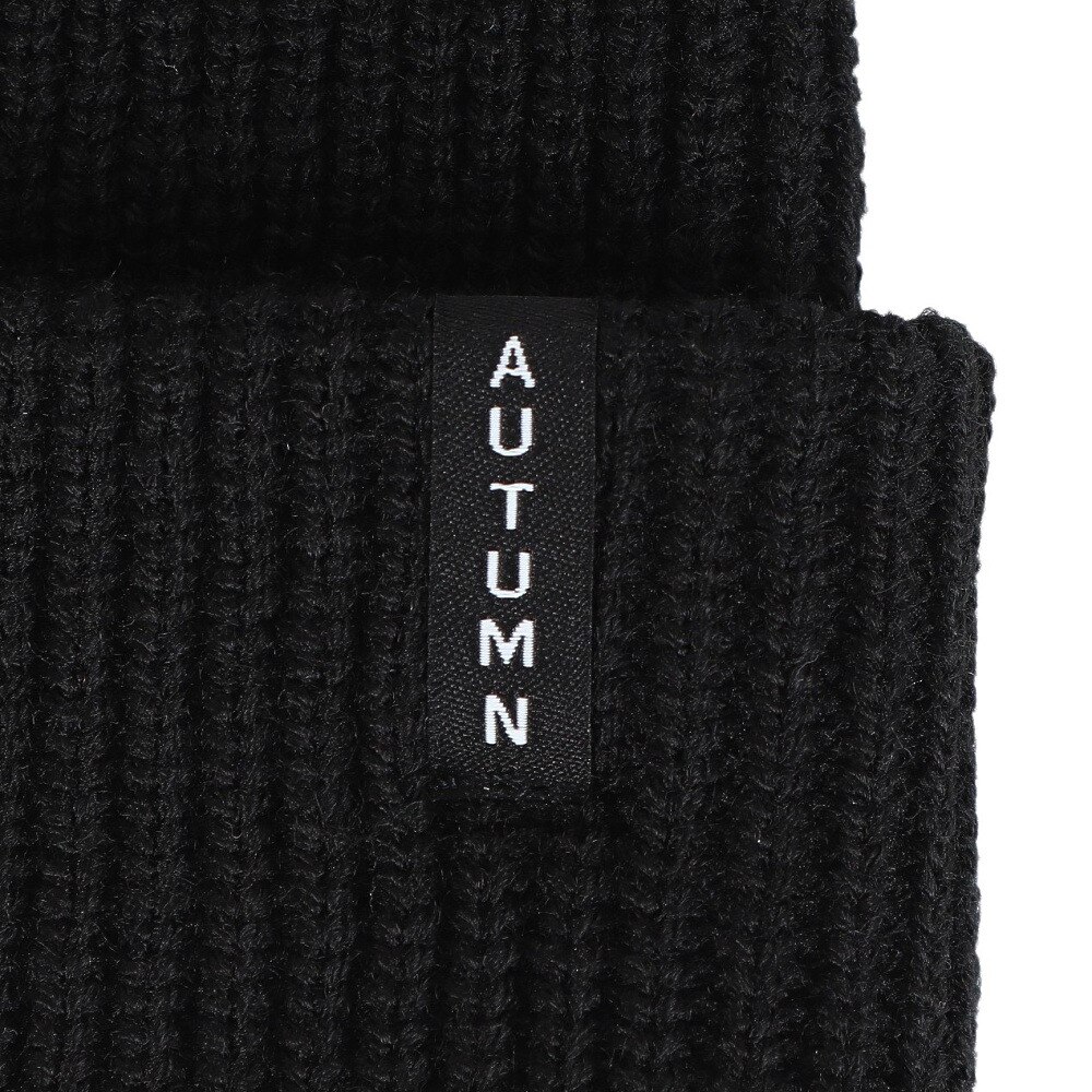 AUTUMN（メンズ、レディース）ビーニー ニット帽 AT24 MINI STRIPE BK/BL