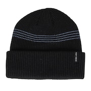 (メンズ、レディース)ビーニー ニット帽 AT24 MINI STRIPE BK/BL