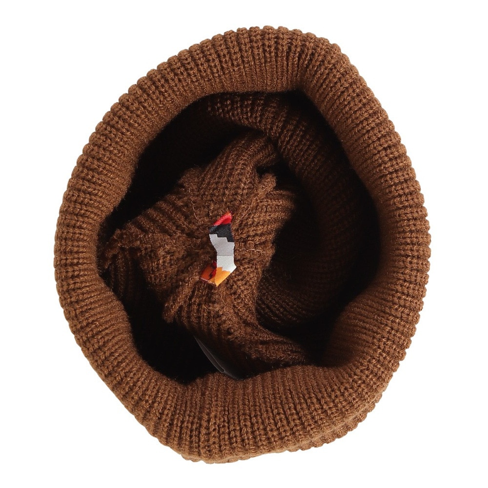 AUTUMN（メンズ、レディース）ビーニー ニット帽 AT24 MINI STRIPE BROWN